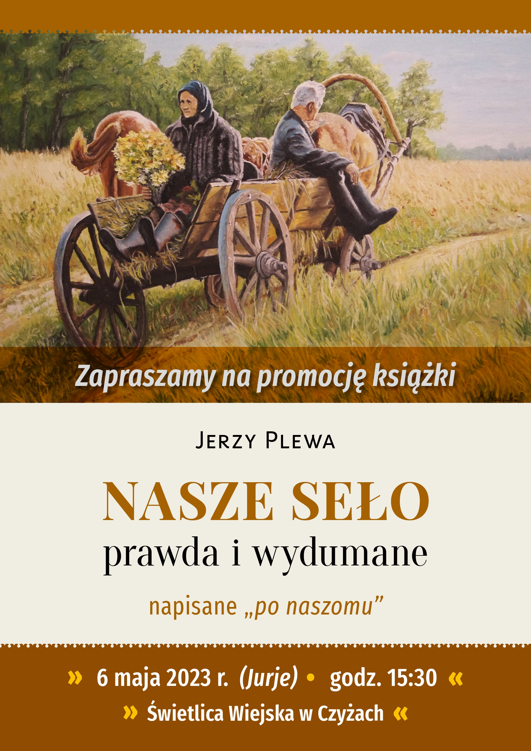 Promocja opowiadań Jerzego Plewy „Nasze seło, prawda i wydumane”